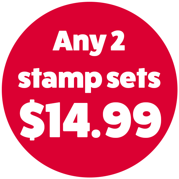 Get any 2 rotating stamp sets for $14.99