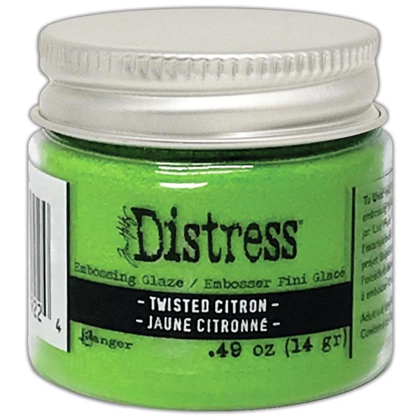 Image of Ranger Ink Tim Holtz Distress Embossing Glaze Translucent Powder Green | Twisted Citron