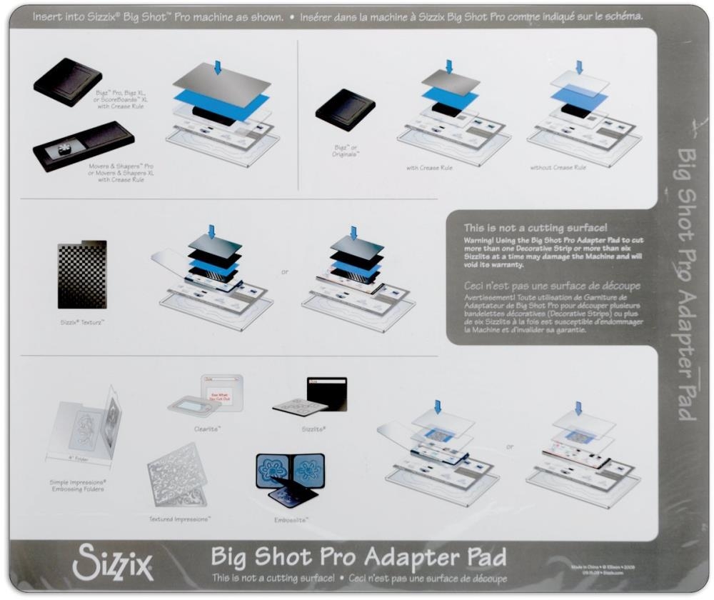 Sizzix Big Shot Plus Accessory Adapter B Standard15in x 8.875in x 0.125in