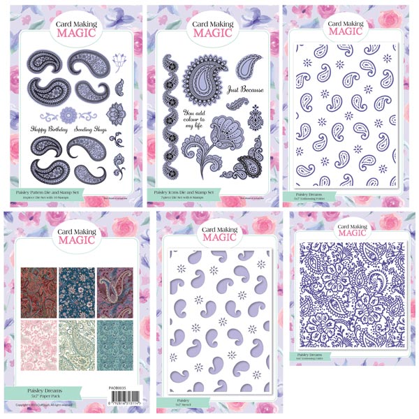 Image of Card Making Magic Craft Collection Bundle | Paisley Dreams Collection