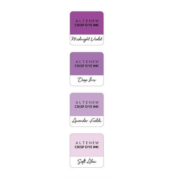 Image of Altenew Mini Cube Dye Based Ink Pad Set Shades of Purple | Set of 4