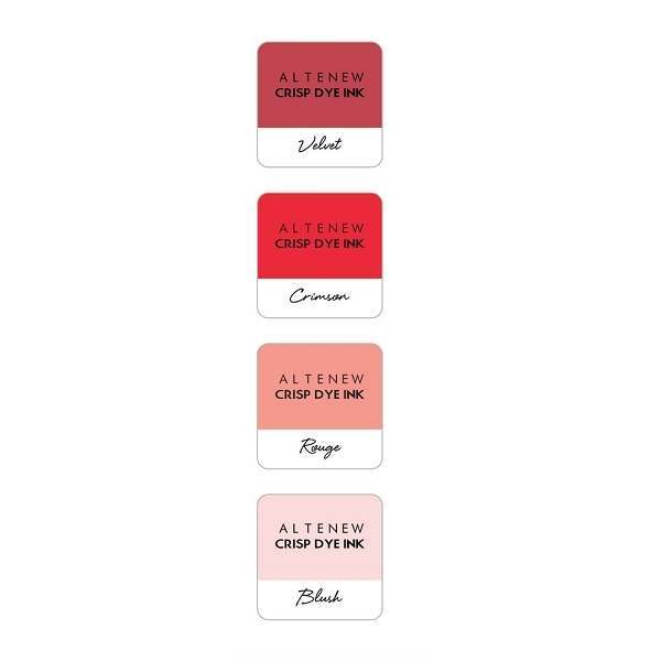 Image of Altenew Mini Cube Dye Based Ink Pad Set Red Sunset | Set of 4