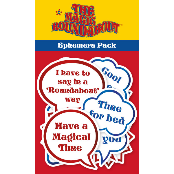 Image of The Magic Roundabout Ephemera Pack Magic Words | Set of 30