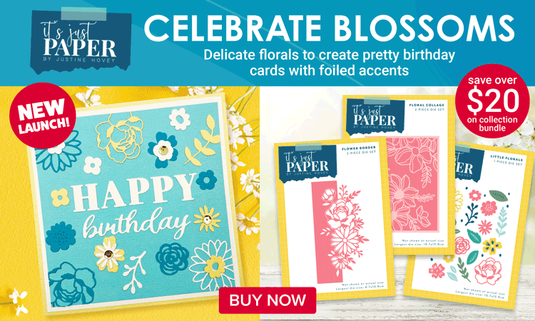 New It's Just Paper collection - Celebrate Blossoms