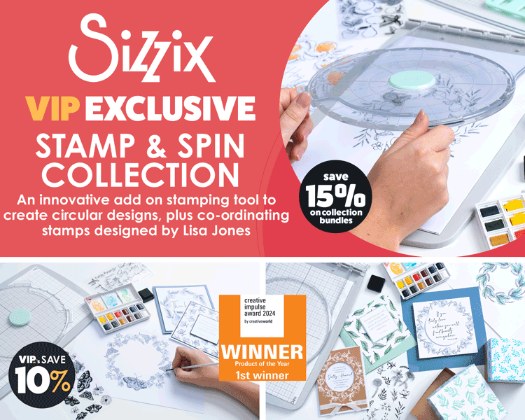 VIP Exclusive - Sizzix Stamp & Spin Collection