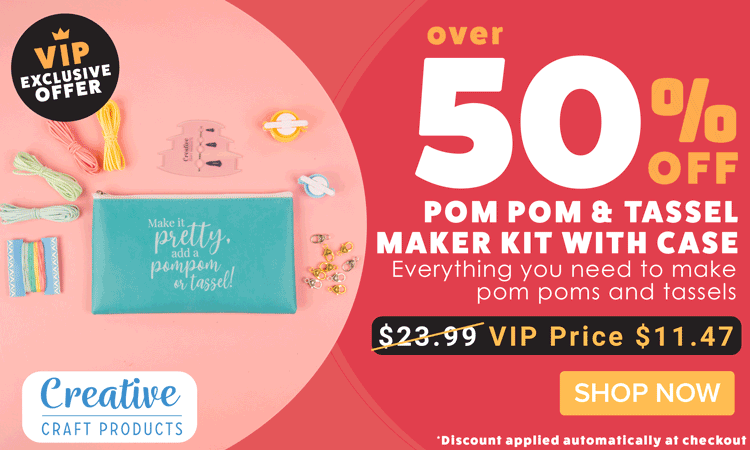 Over 50% off Pom pom & Tassel Maker kit with case